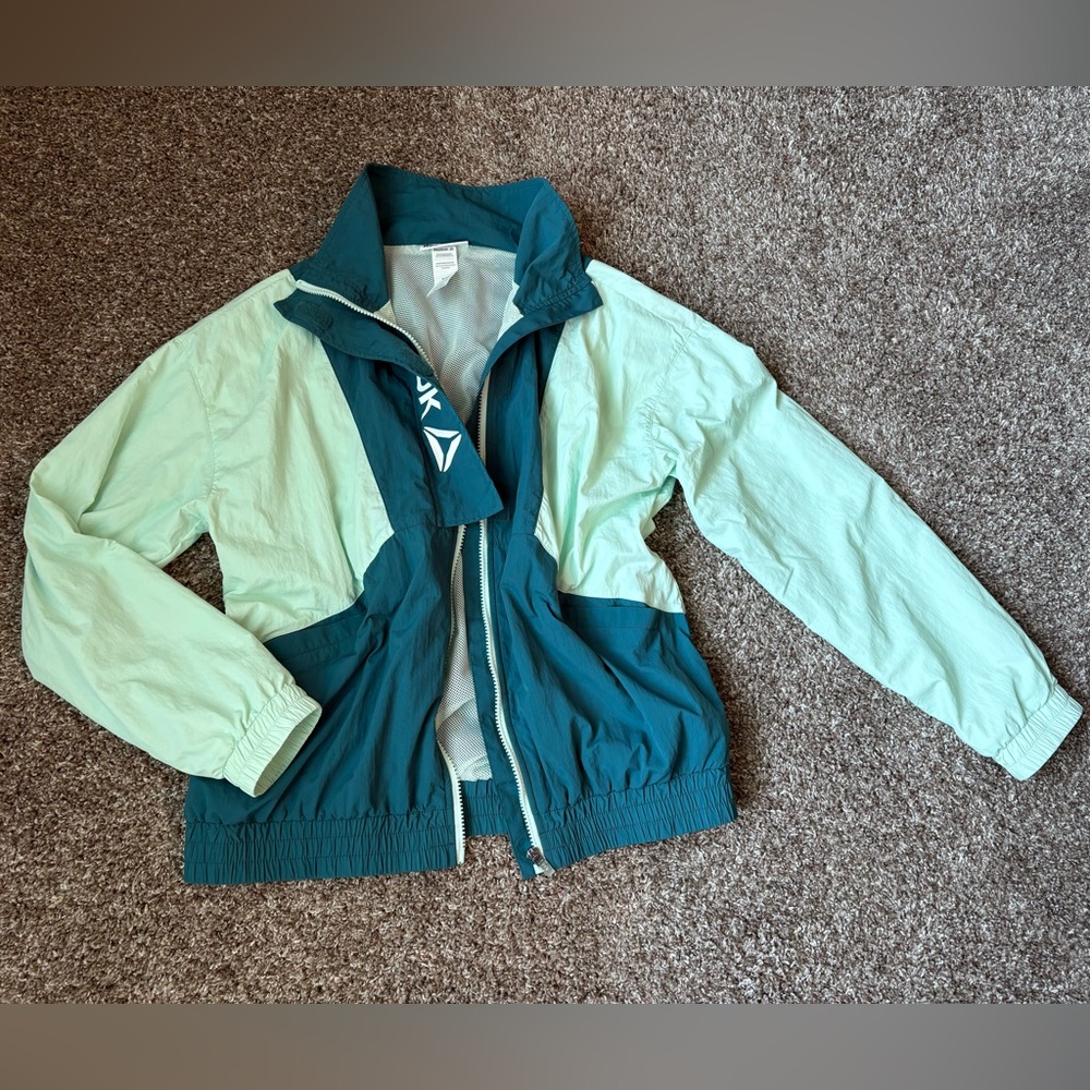 Reebok windbreaker bomber jacket